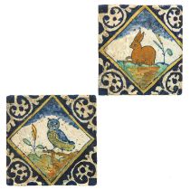 A Lot of 2 Dutch 17th Century Tiles