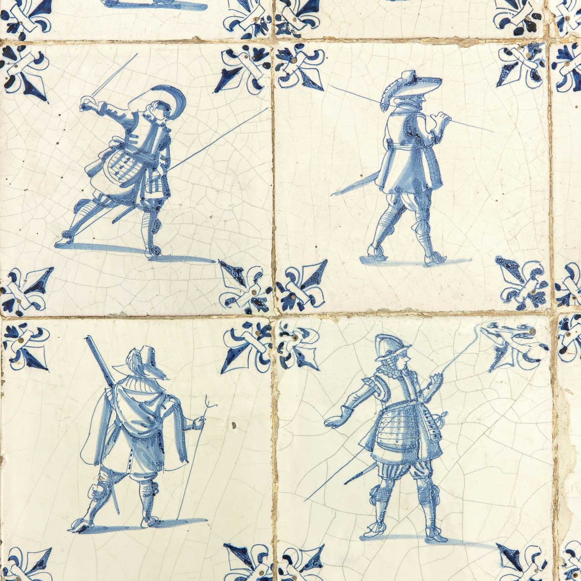 A 17th Century 9 Pas with Dutch Tiles - Bild 6 aus 6