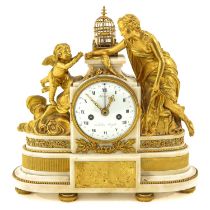 A French Gilded Bronze Pendule Circa 1780