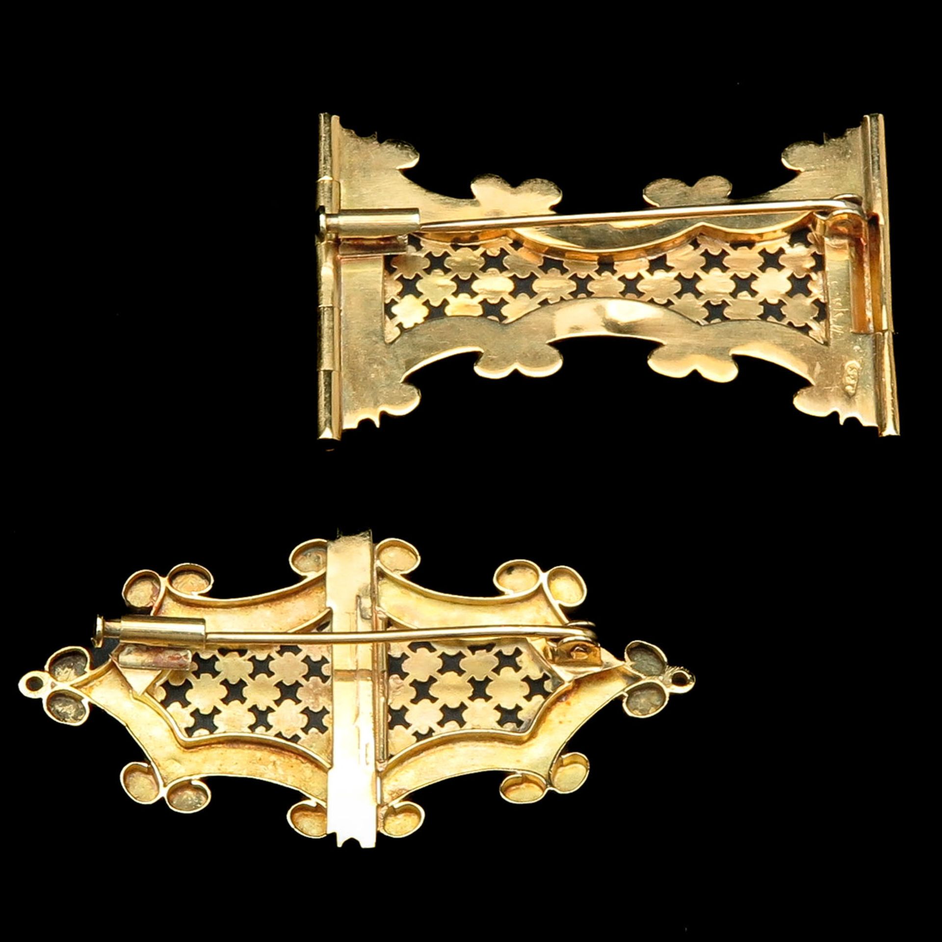 A Lot of 2 Gold Brooches - Image 2 of 3