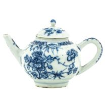 A Blue and White Miniature Teapot