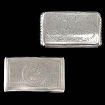 A Lot of 2 Silver Tobacco Boxes