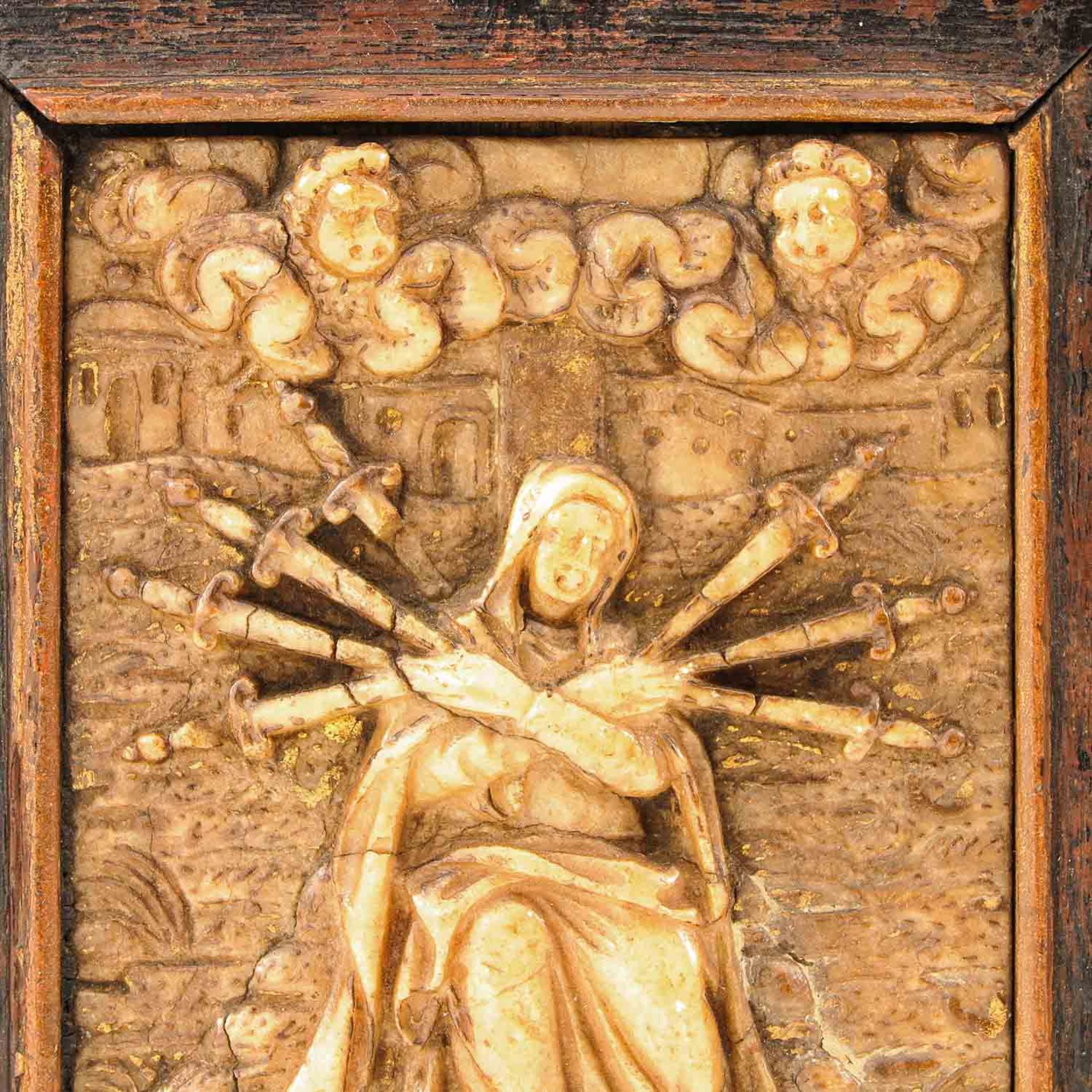 A 17th Century Alabaster Plaque - Bild 2 aus 3