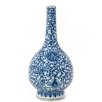 A Blue and White Bottle Vase