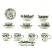 A Collection of Encre de Chine Porcelain