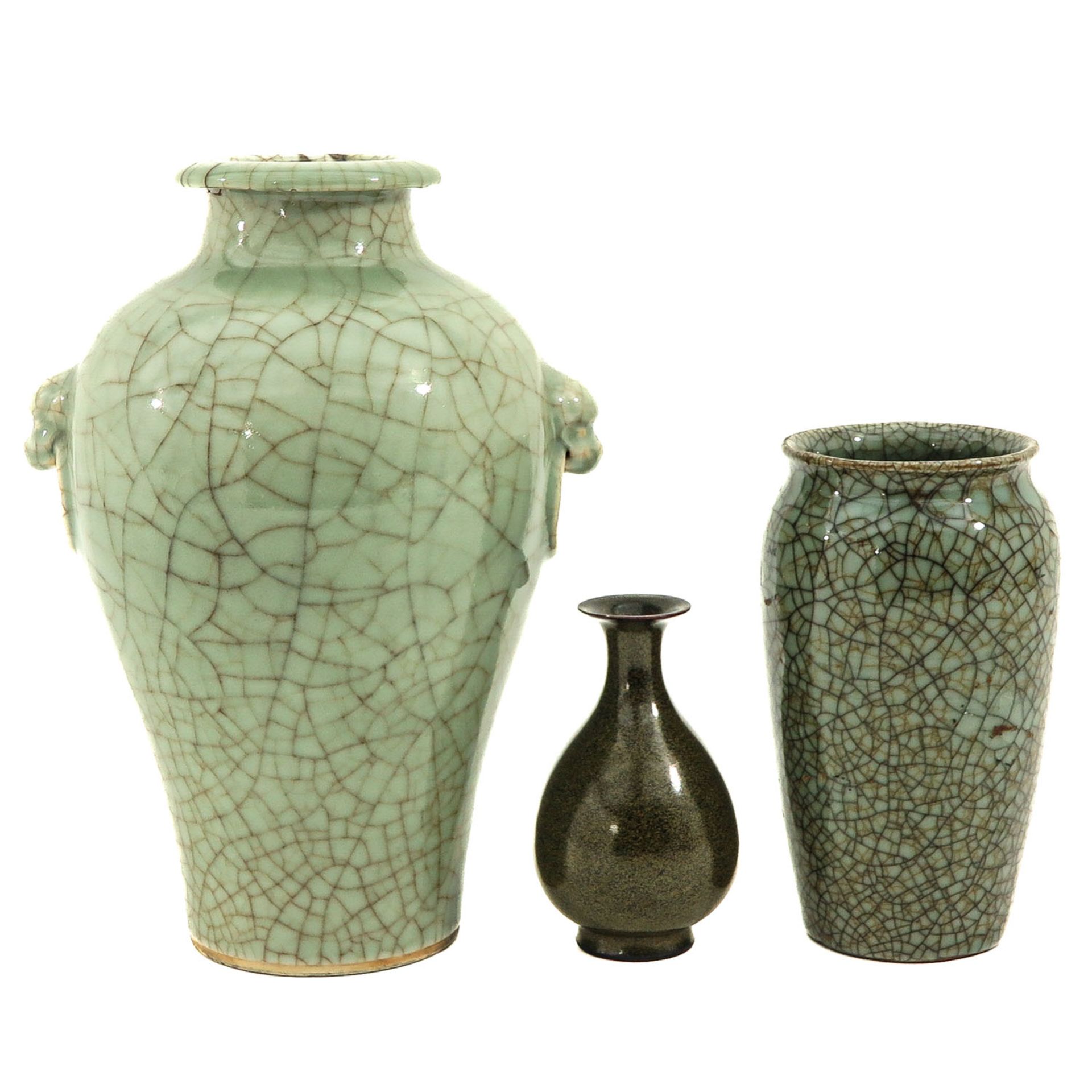 A Collection of 3 Vases