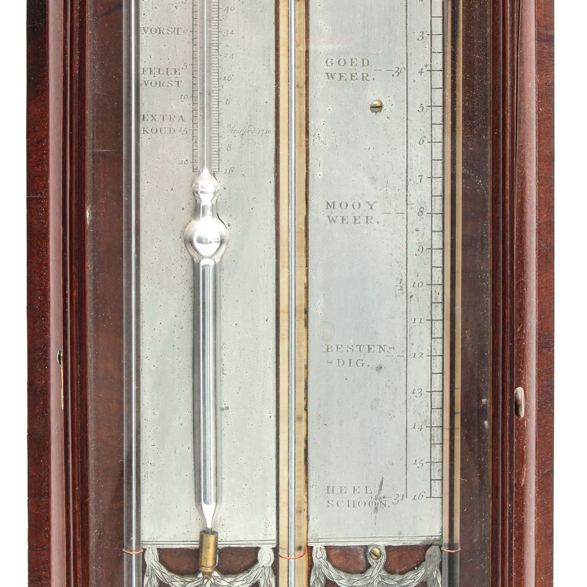 A Dutch Barometer Circa 1820 Signed Solaro Amsterdam - Bild 7 aus 9