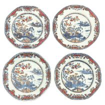 A Series of 4 Polychrome Decor Plates