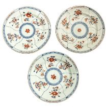 A Series of 3 Imari Plates