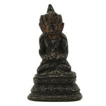 A Small Bronze Buddha Sculpture