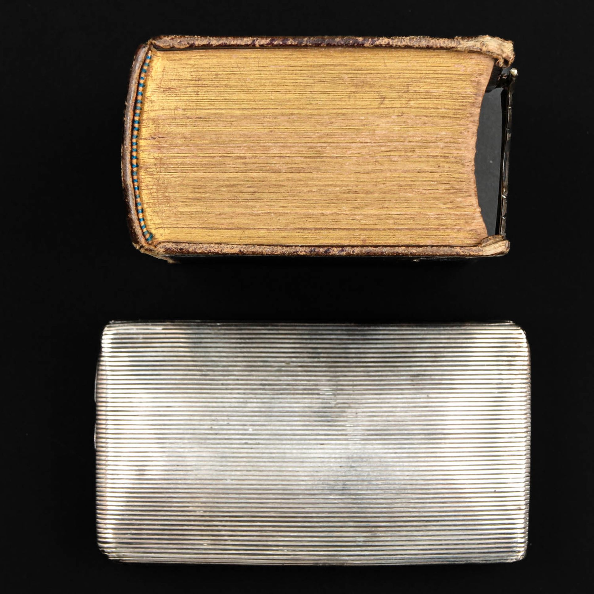 A Bible with Silver Clasp and Silver Tobacco Box - Image 6 of 10