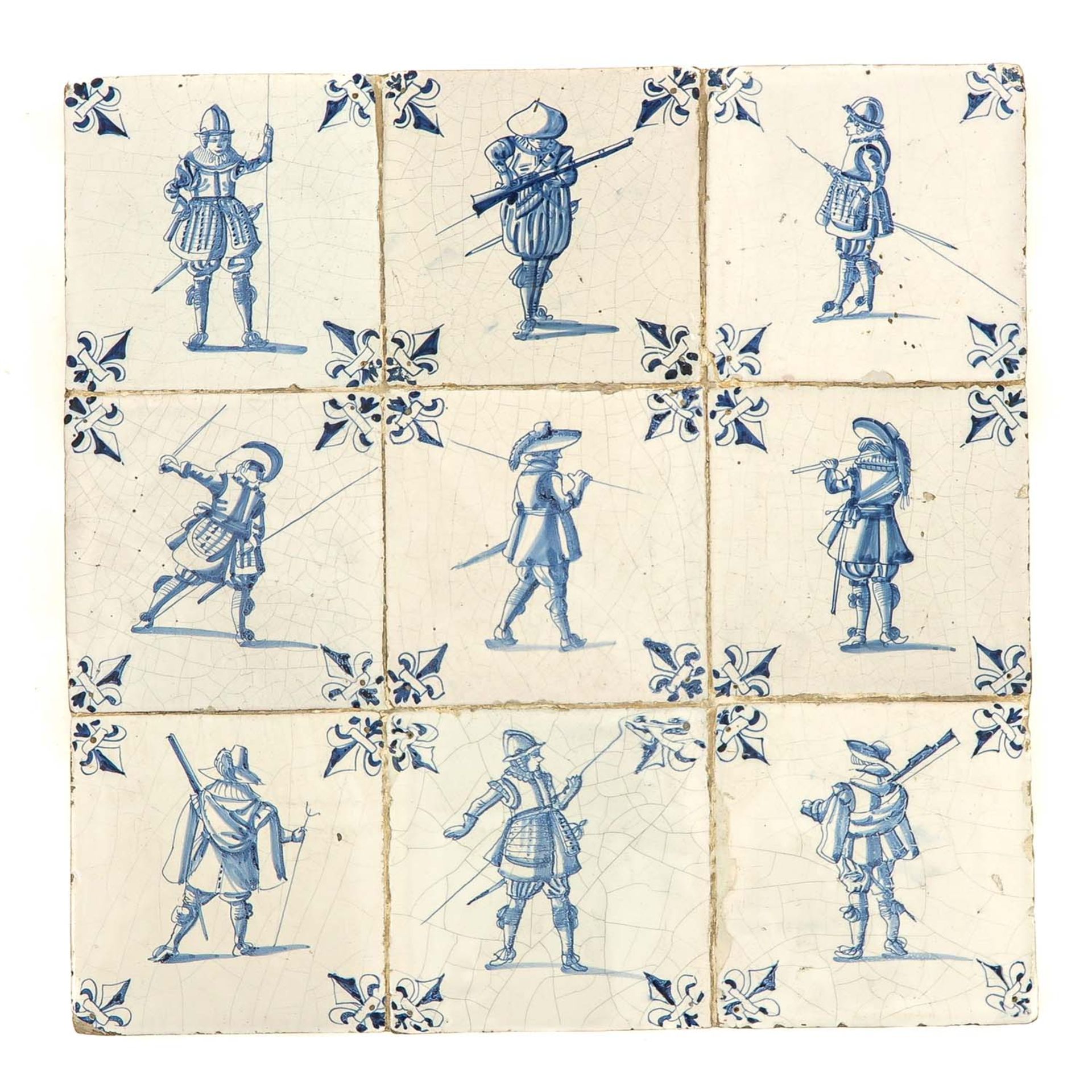 A 17th Century 9 Pas with Dutch Tiles