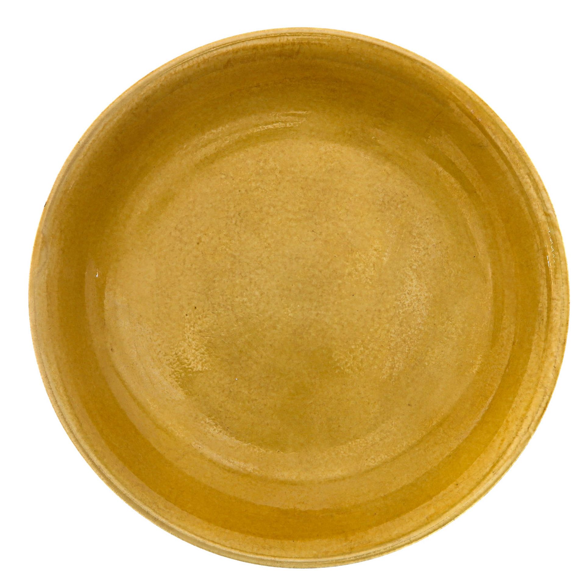 A Yellow Glazed Plate