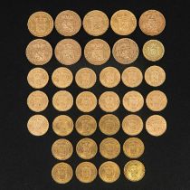 A Collection of Gold Coins