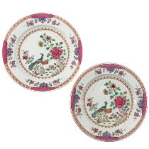 A Pair of Famille Rose Plates