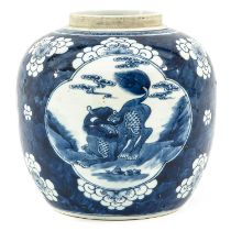 A Blue and White Ginger Jar