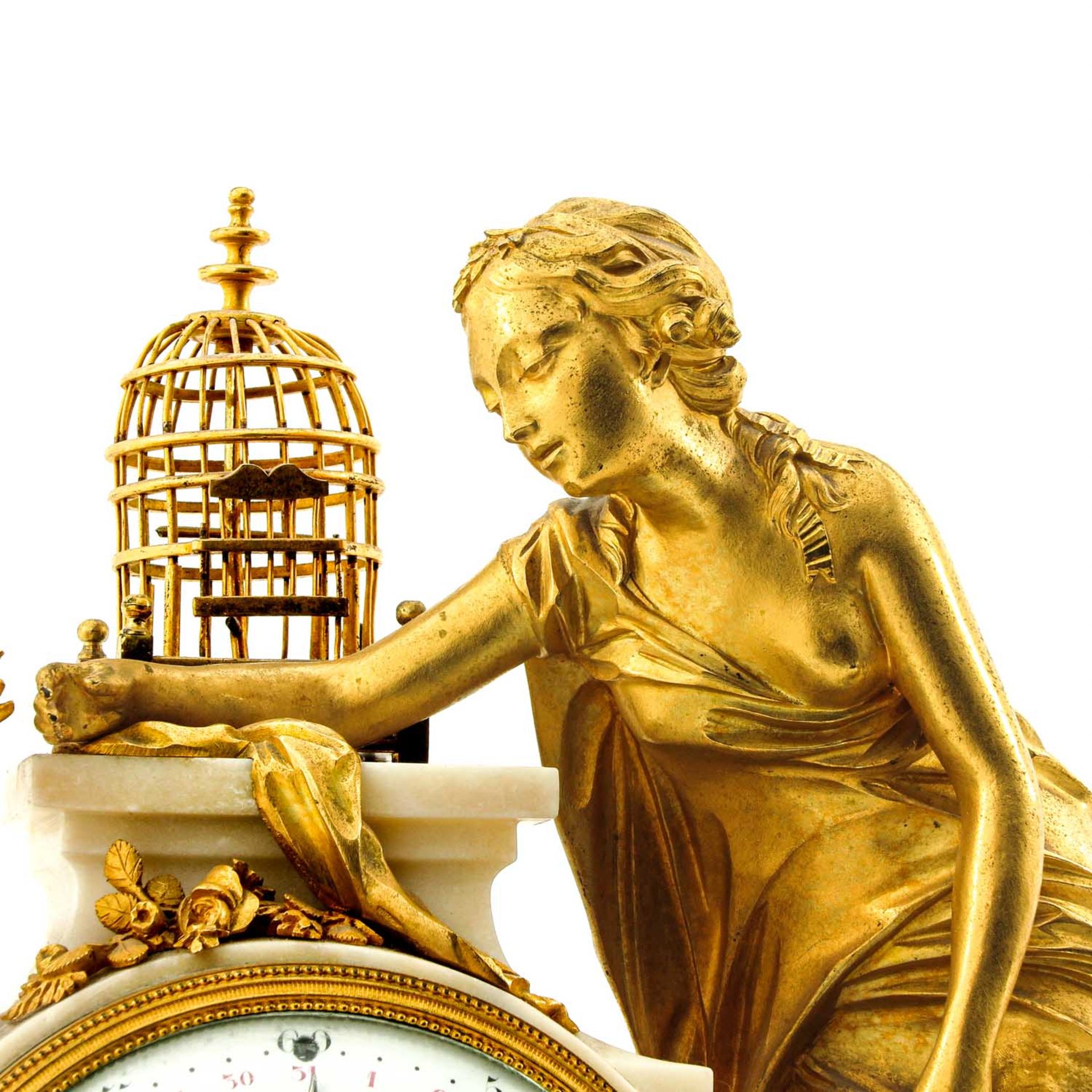 A French Gilded Bronze Pendule Circa 1780 - Image 8 of 9