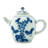 A Blue and White MiniatureTeapot