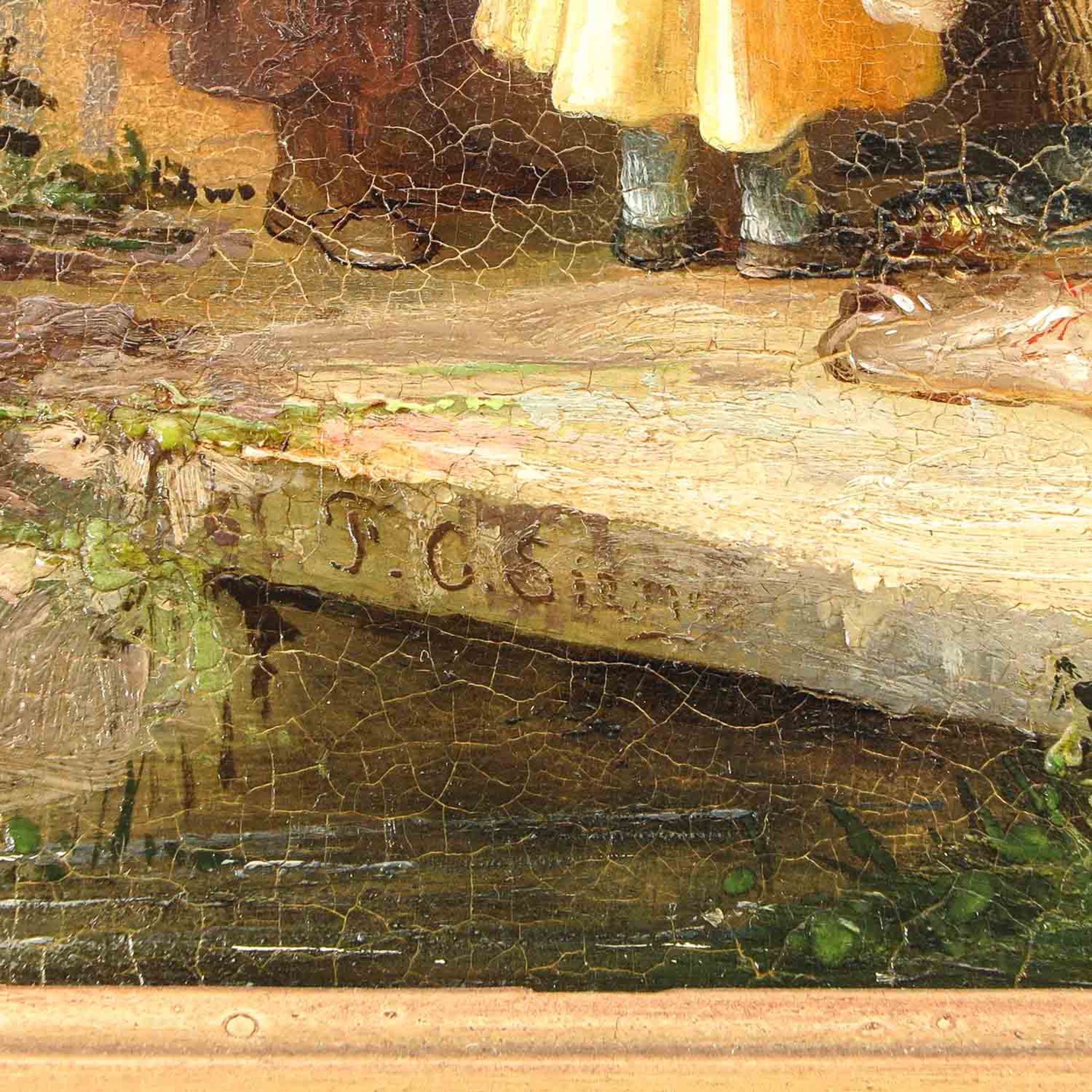 An Oil on Panel Signed F.C. Sierig - Bild 3 aus 6