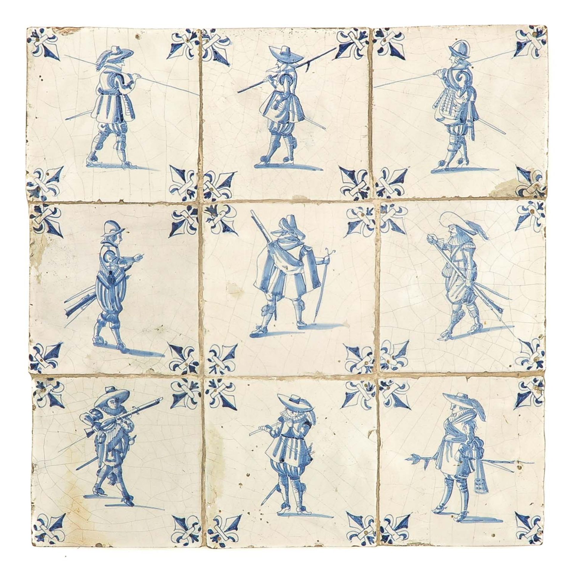 A 17th Century 9 Pas with Dutch Tiles