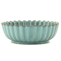 A Blue Glazed Dish