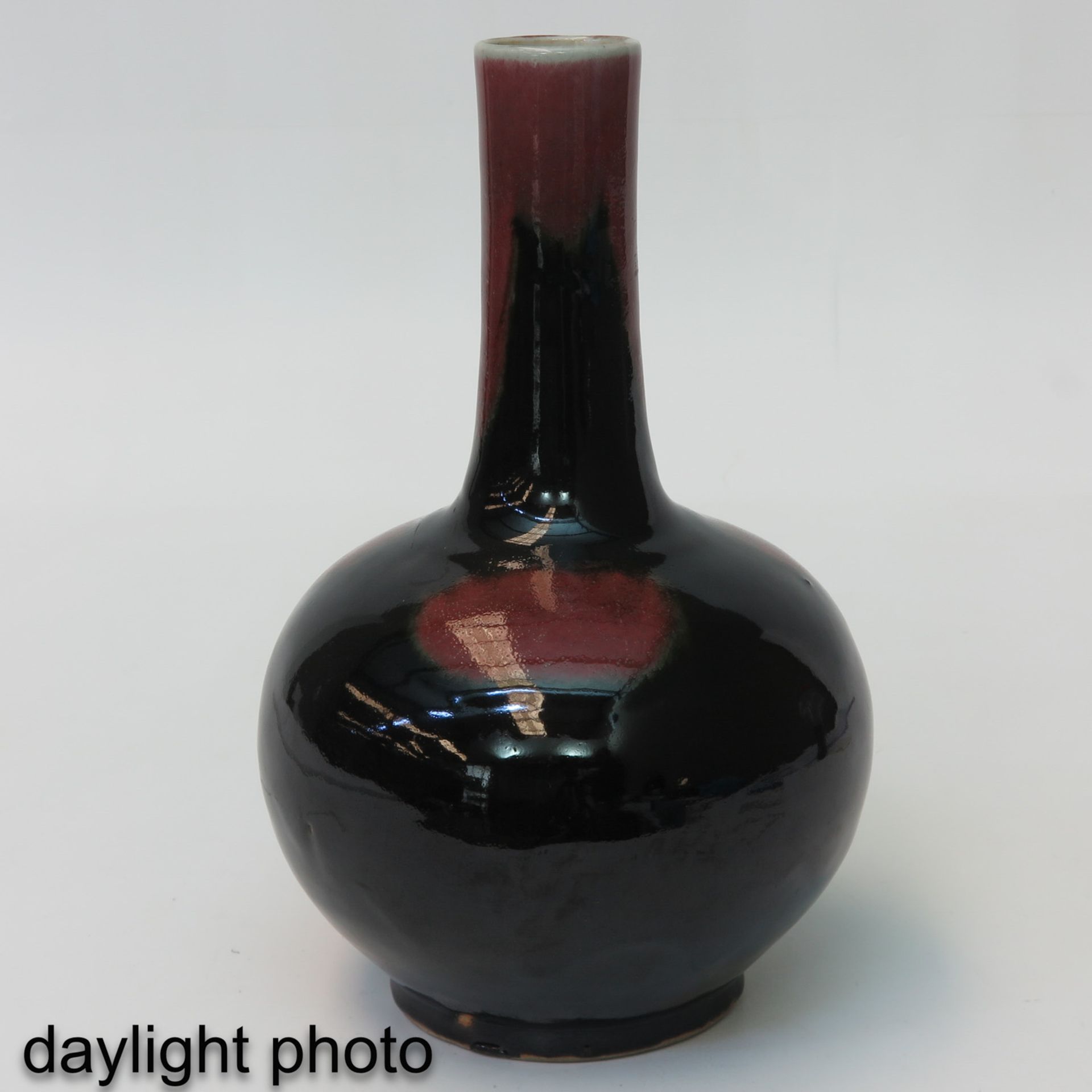 A Flambe Decor Bottle Vase - Image 7 of 9