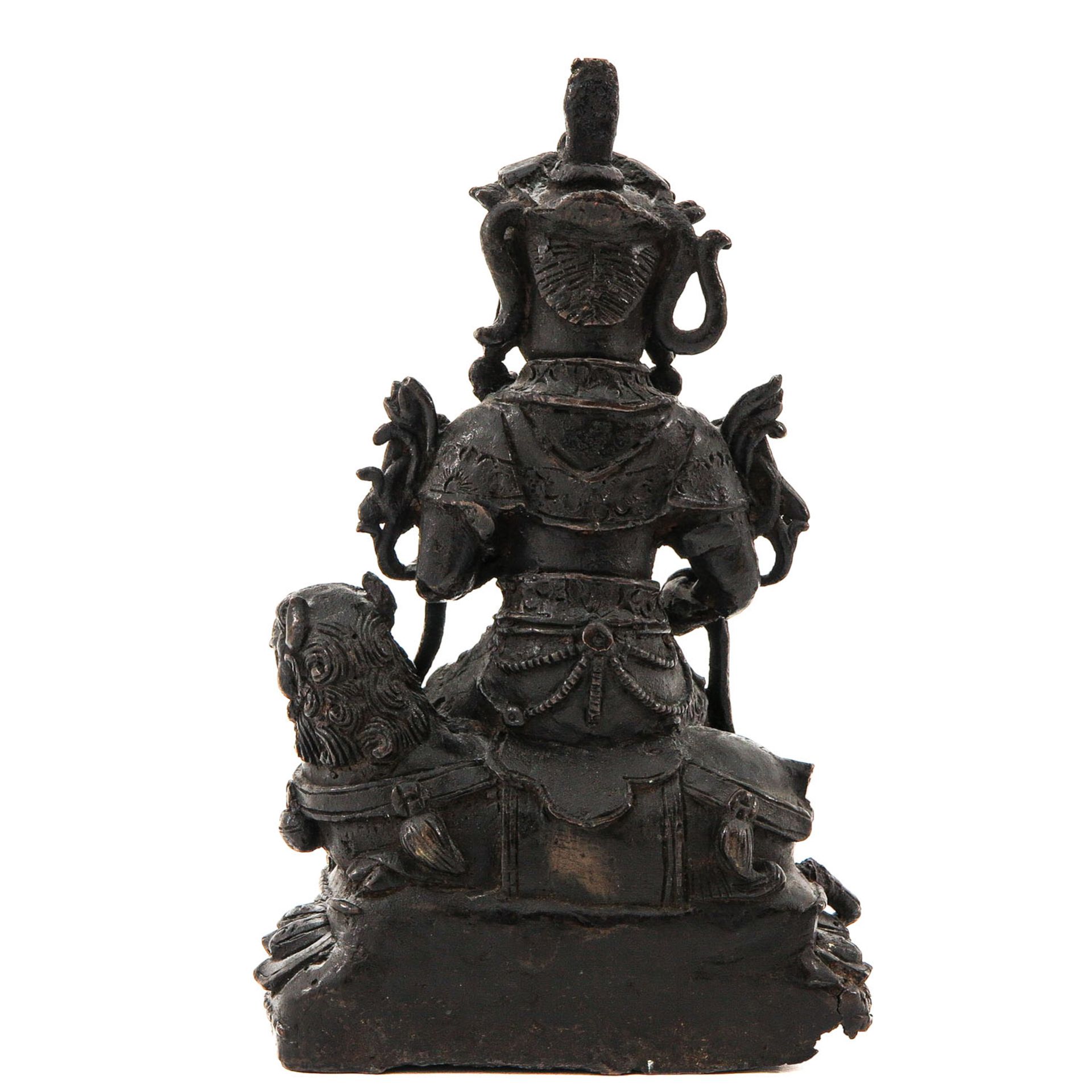 A Bronze Vaishravana Sculpture - Image 3 of 9