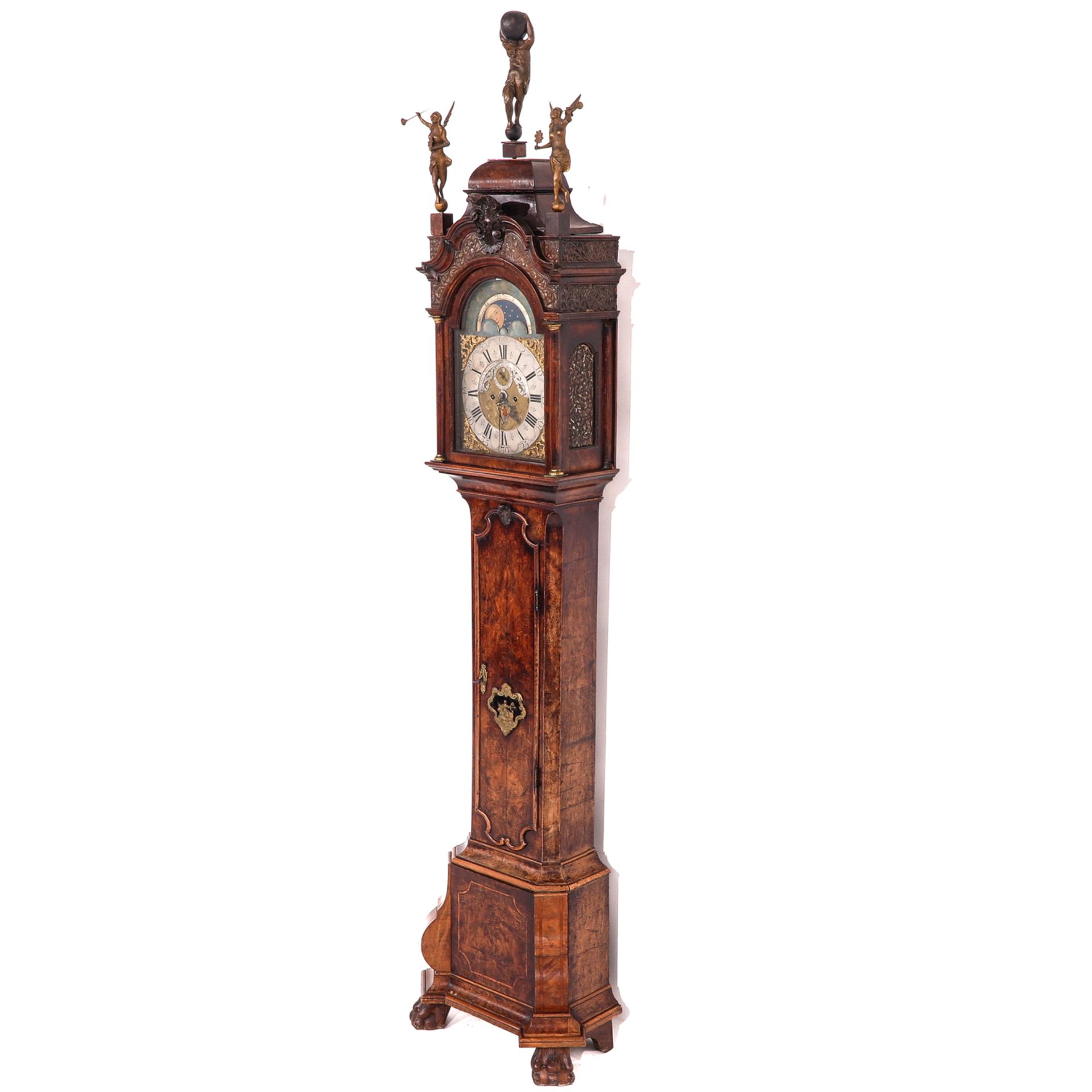 An 18th Century Amsterdam Standing Clock - Bild 3 aus 10