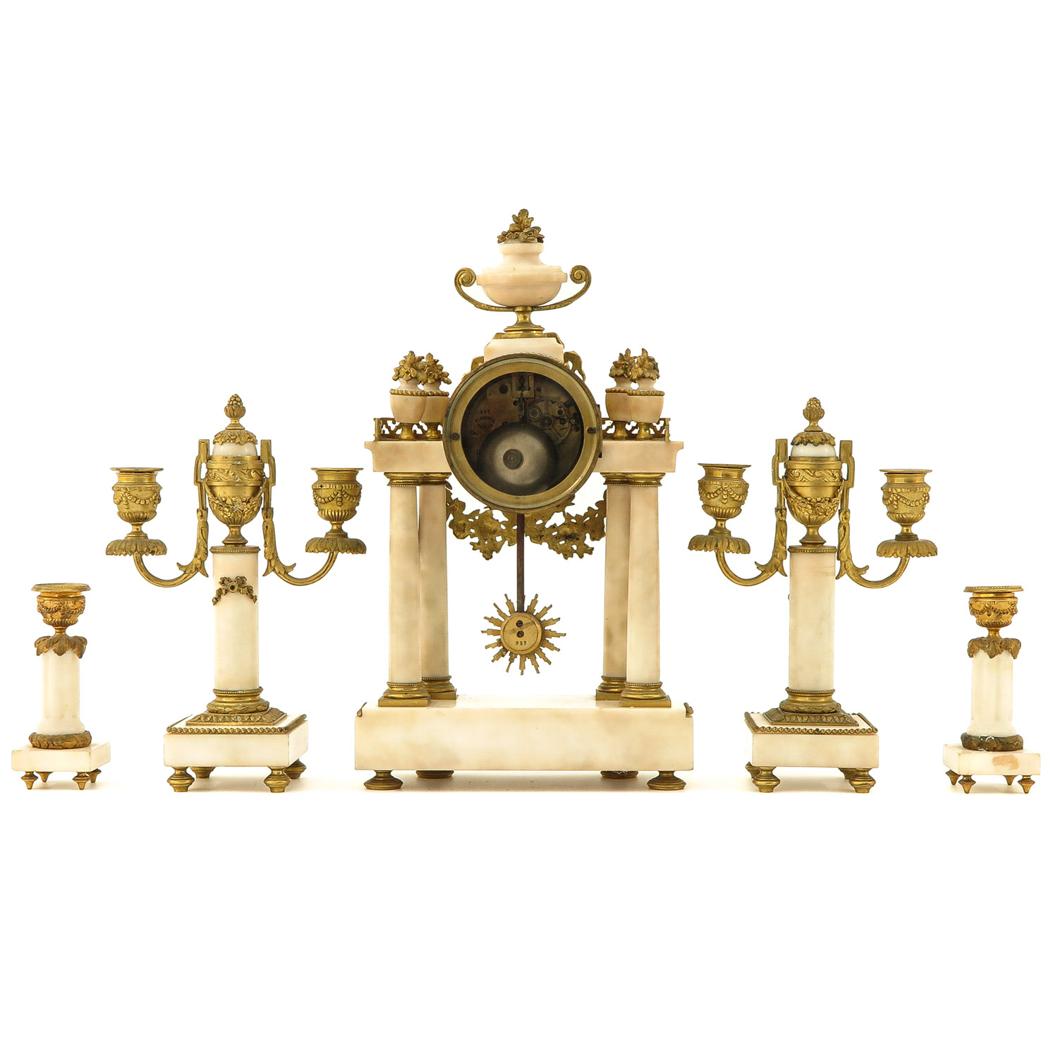 A Planchon Paris Clock Set - Image 3 of 10