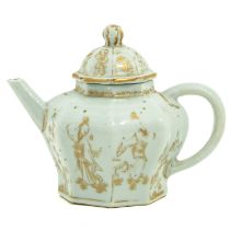 A Gold Gilt Decor Teapot