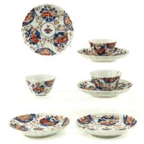 A Collection of Imari Cup and Saucers