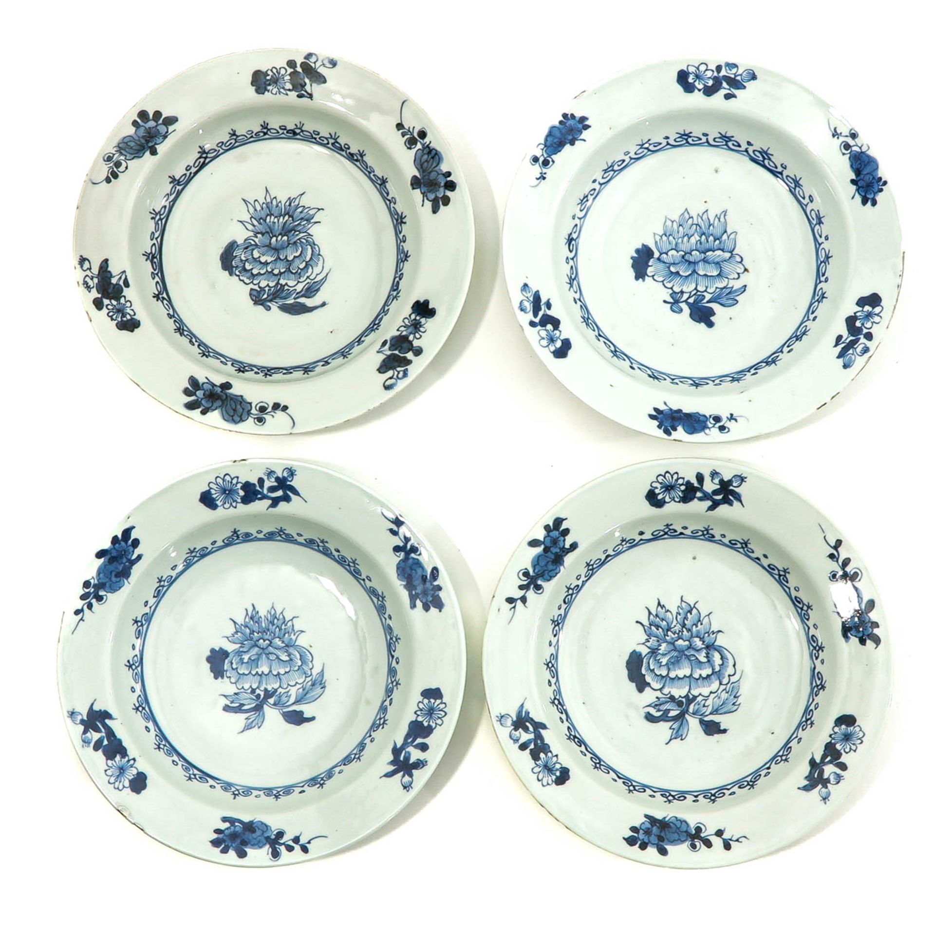 A Series of 12 Blue and White Plates - Image 3 of 10