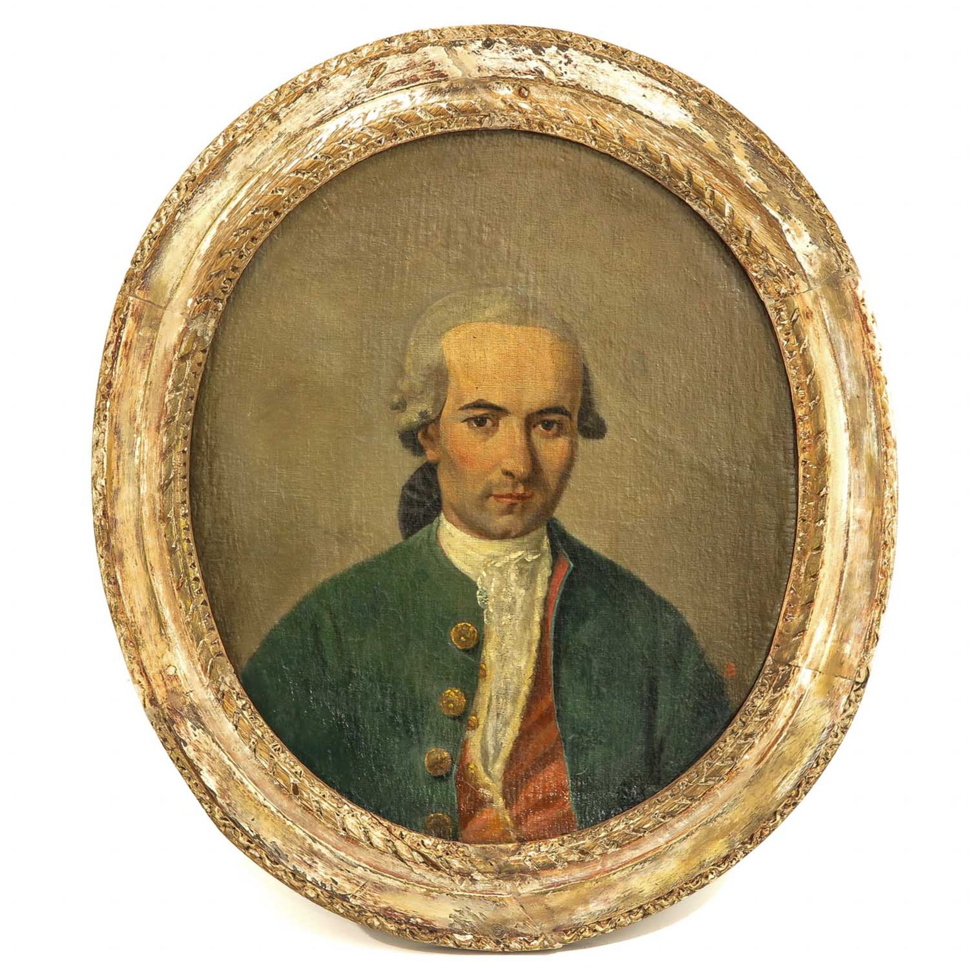 An Oil on Canvas Portrait Painting
