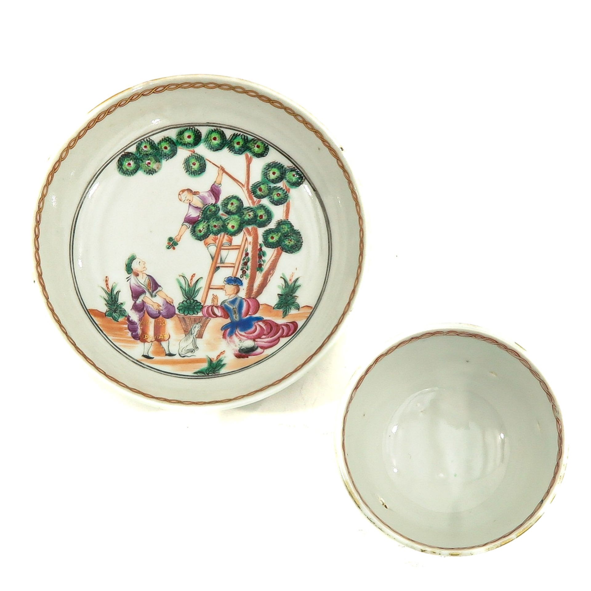 A Cherry Pickers Decor Cup and Saucer - Bild 5 aus 9