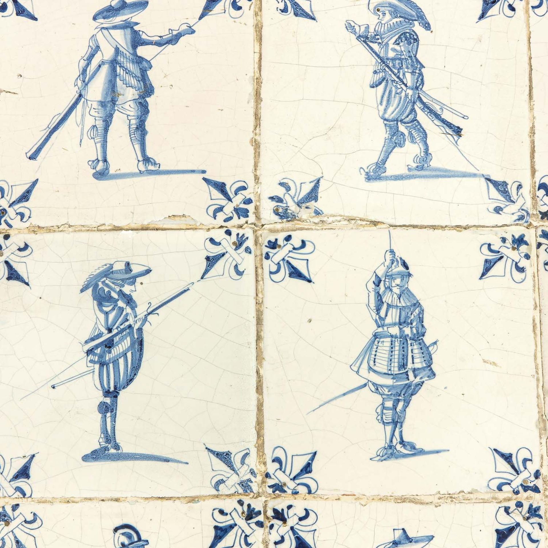 A 17th Century 9 Pas with Dutch Tiles - Bild 3 aus 6