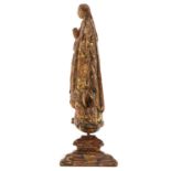 A Wood Sculpture of Maria Immaculata