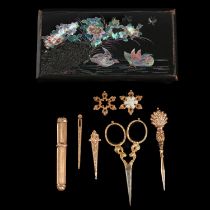 A Gold Sewing Set