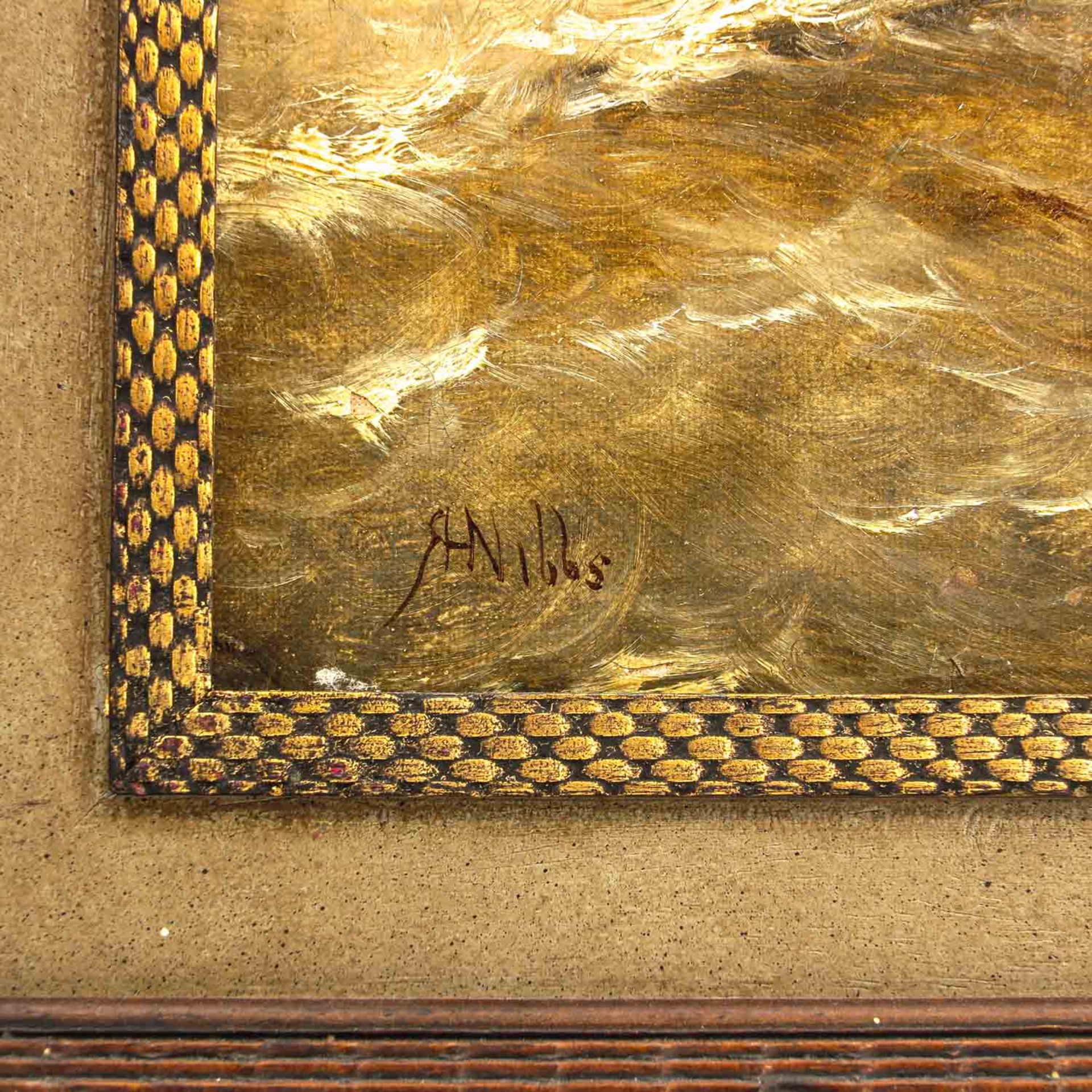 An Oil on Canvas Signed R. Nibbs - Bild 3 aus 6