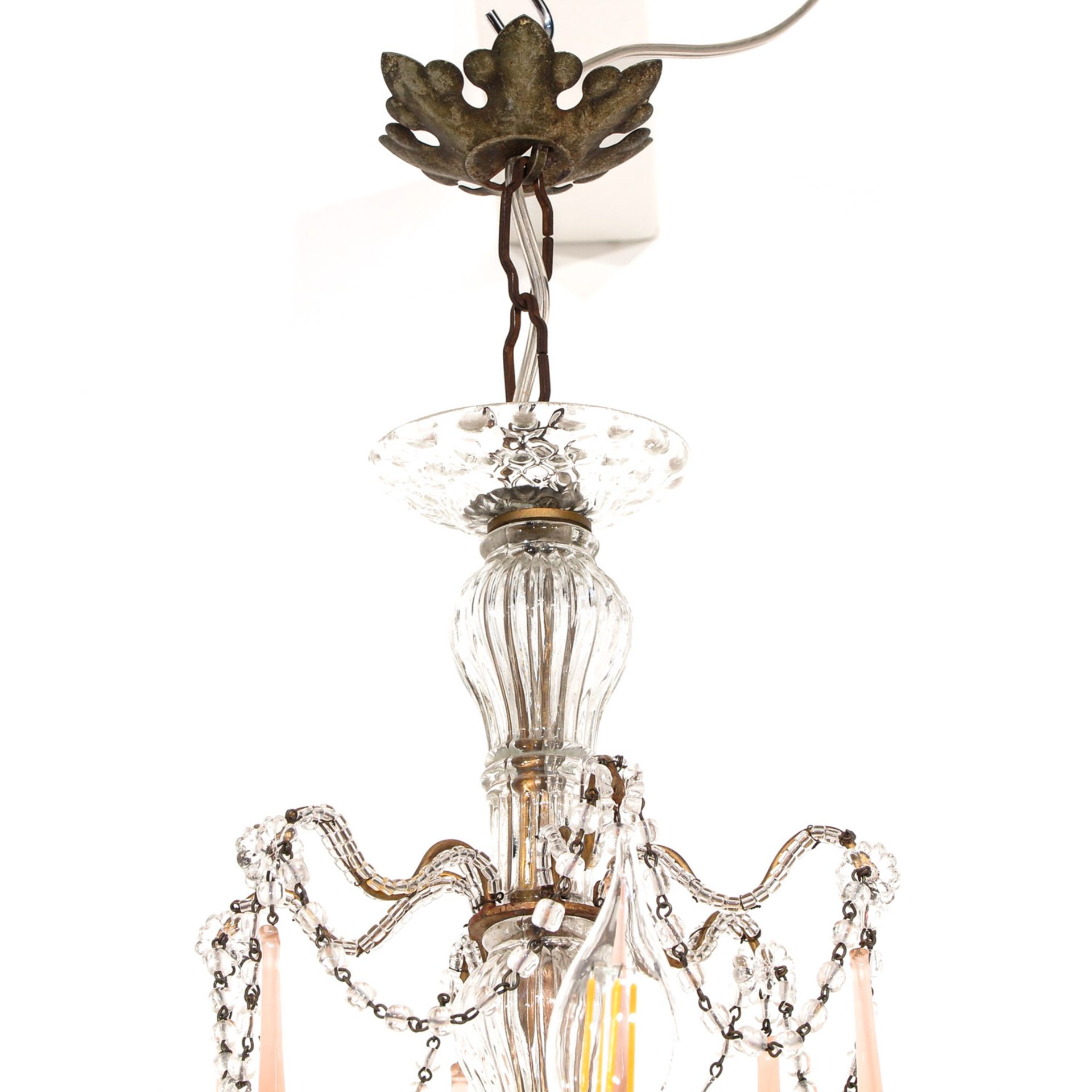 A Italian Murano Glass Hanging Lamp - Image 4 of 8