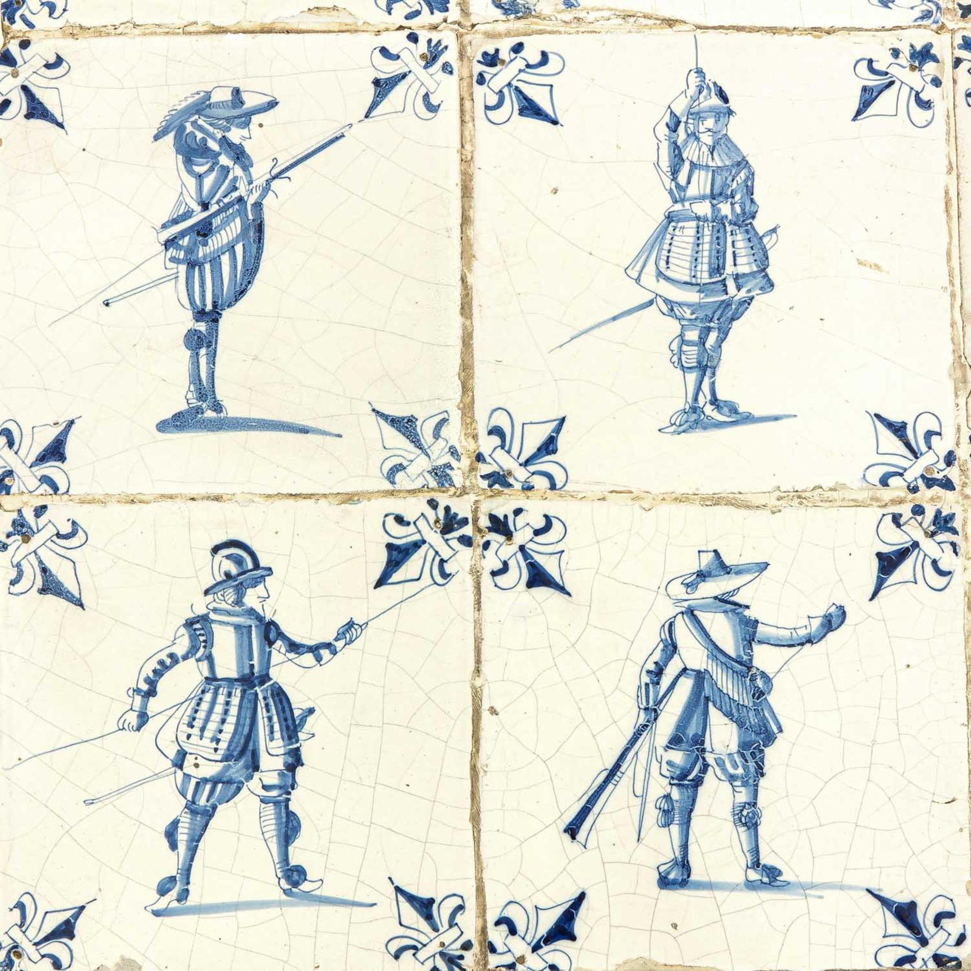 A 17th Century 9 Pas with Dutch Tiles - Bild 6 aus 6