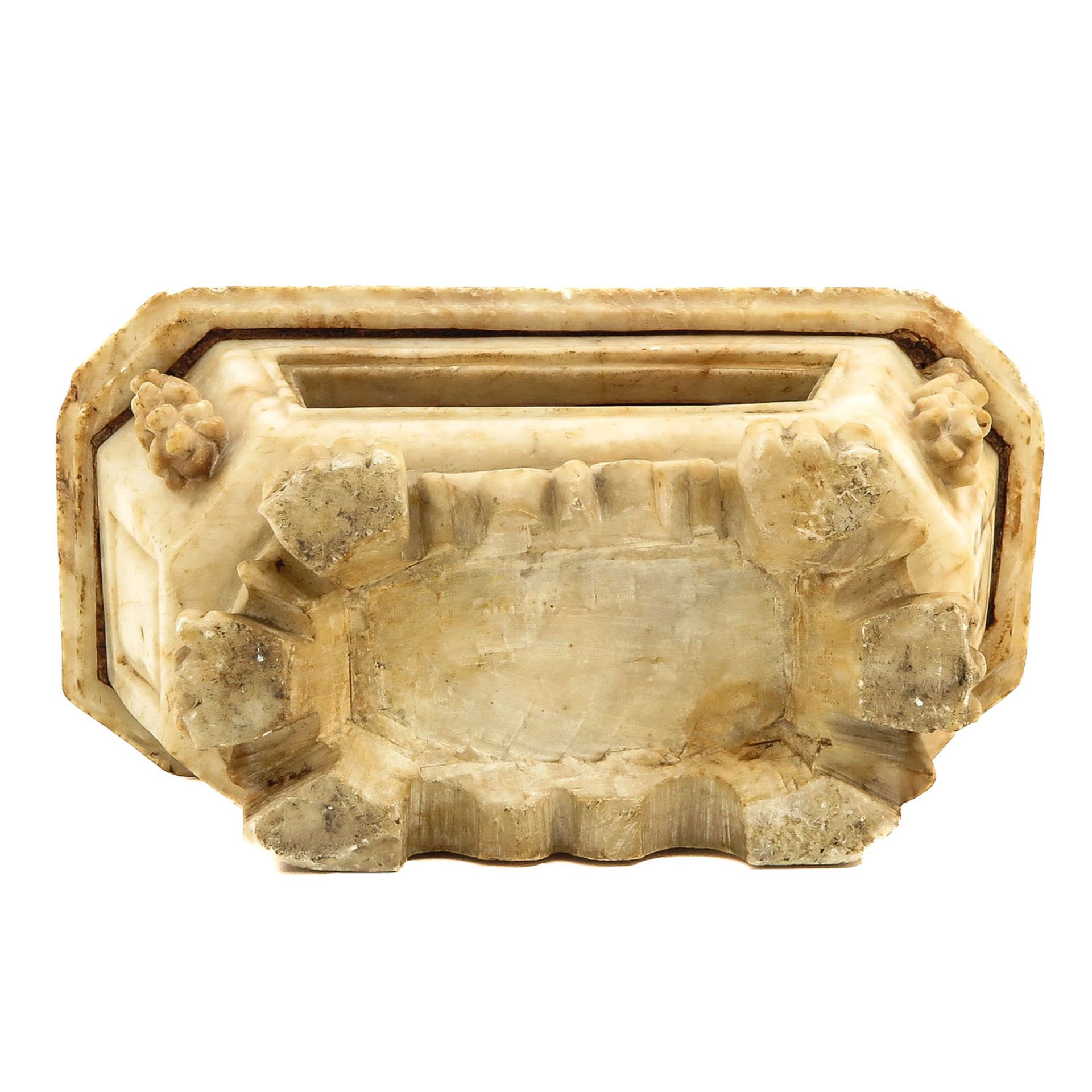 An 18th - 19th Century Alabaster Relic Holder - Bild 6 aus 9