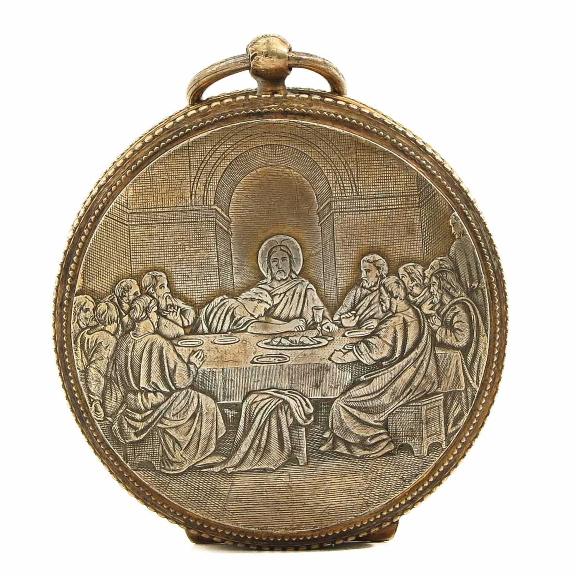 A Host Box Depicting The Last Supper