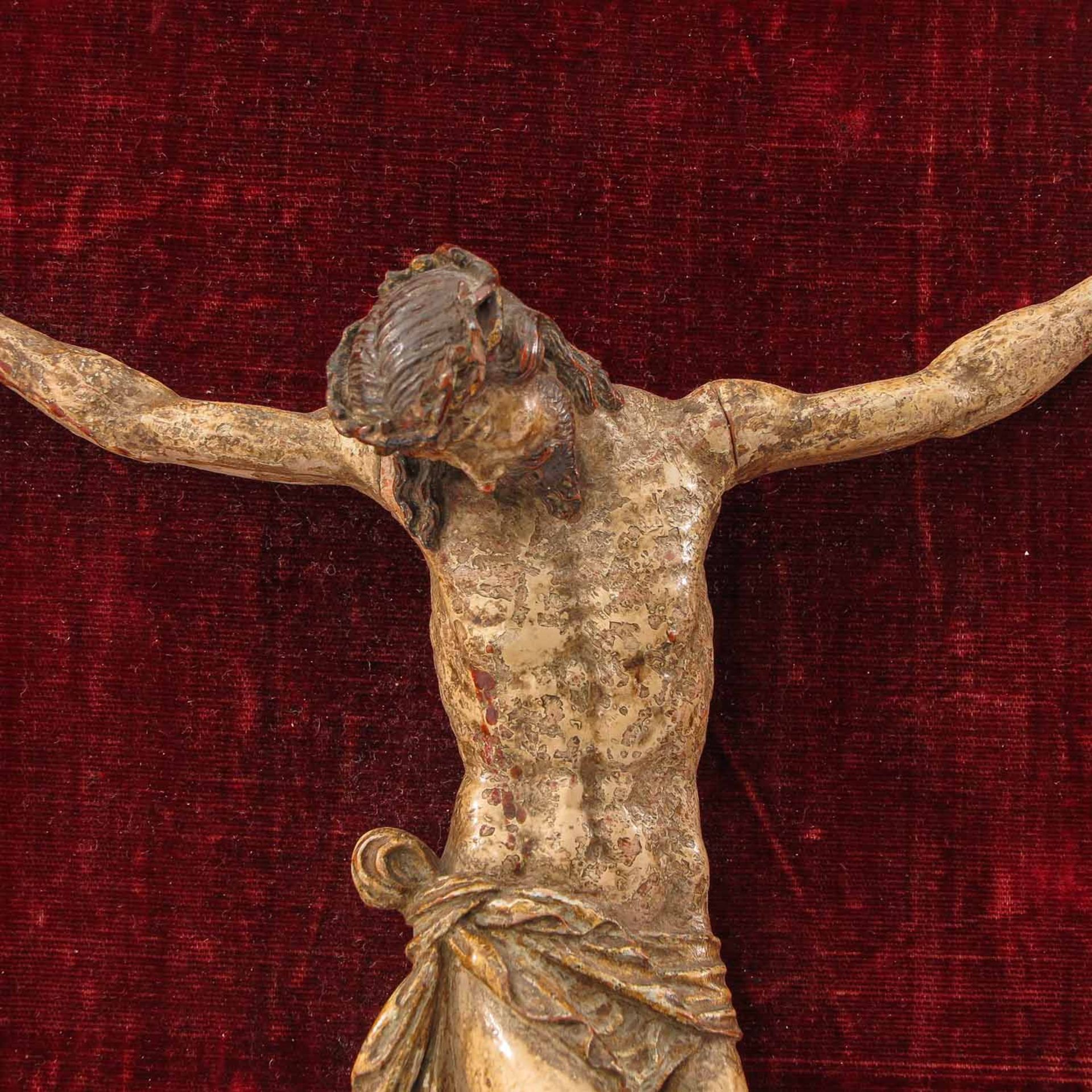 A French Carved Palm Wood Corpus Christi Circa 1600 - Bild 3 aus 8