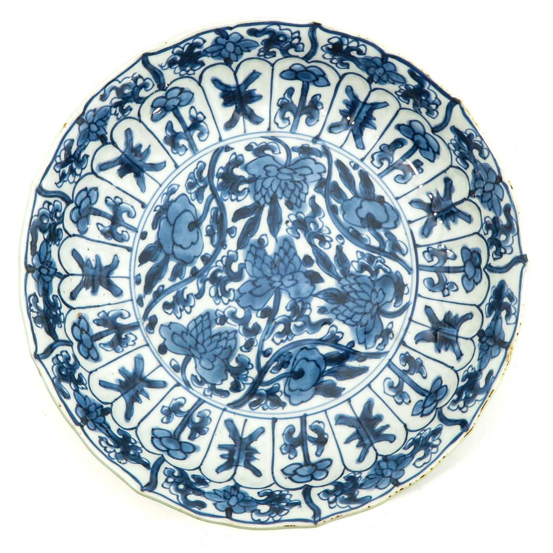 A Blue and White Plate