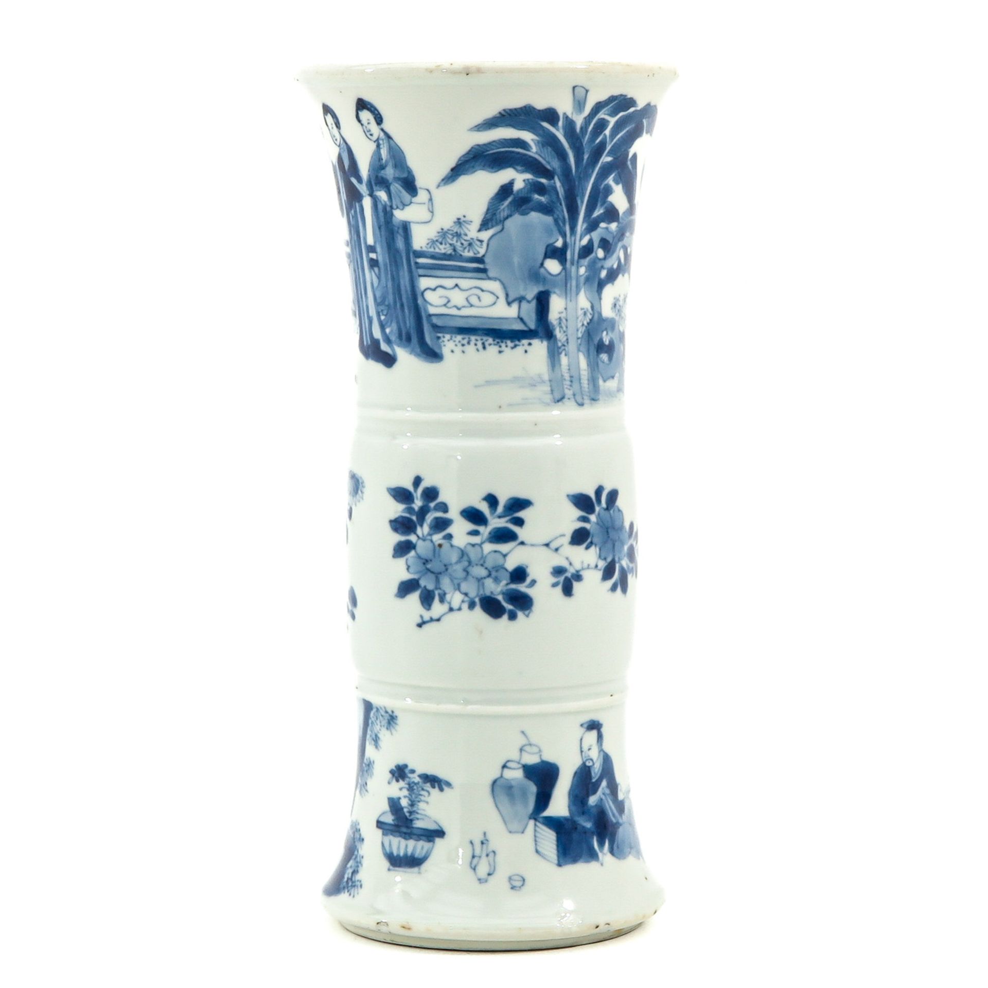 A Blue and White Gu Vase - Image 2 of 10