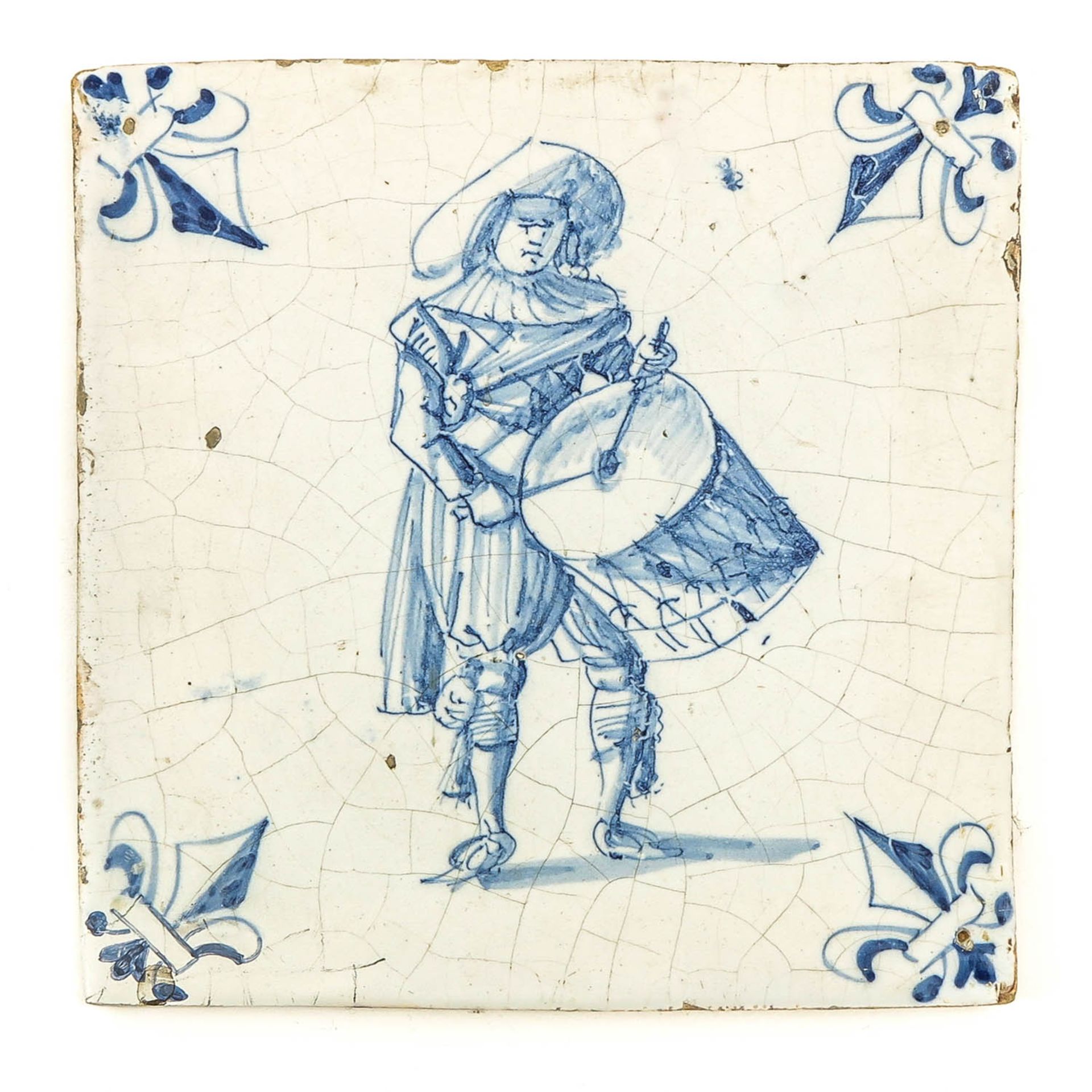 A Lot of 5 Dutch 17th Century Tiles - Bild 7 aus 7