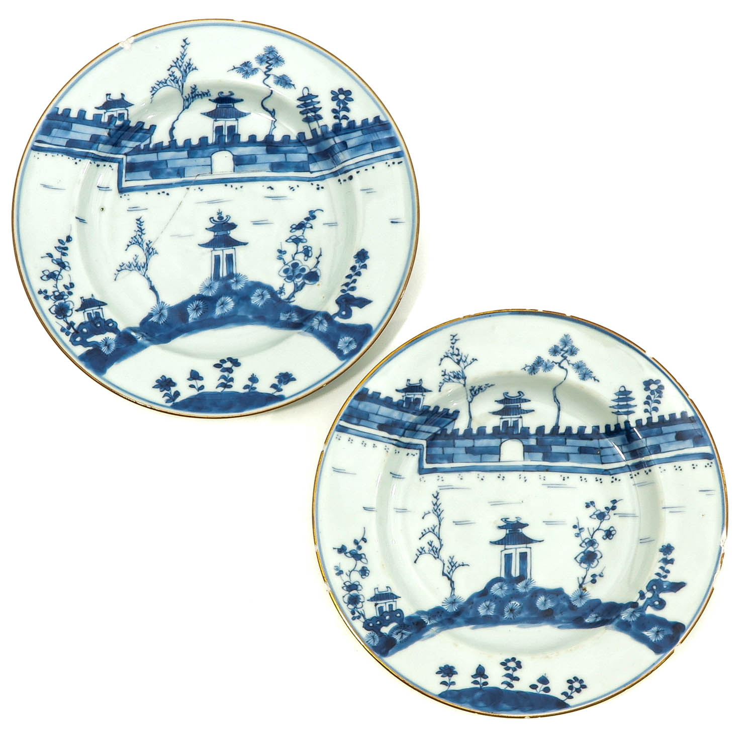 A Series of 5 Blue and White Plates - Image 3 of 10