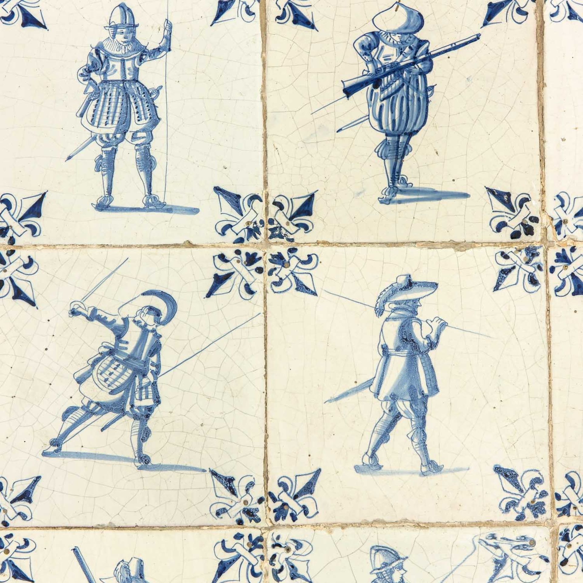 A 17th Century 9 Pas with Dutch Tiles - Bild 3 aus 6