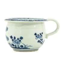 A Blue and White Chamber Pot
