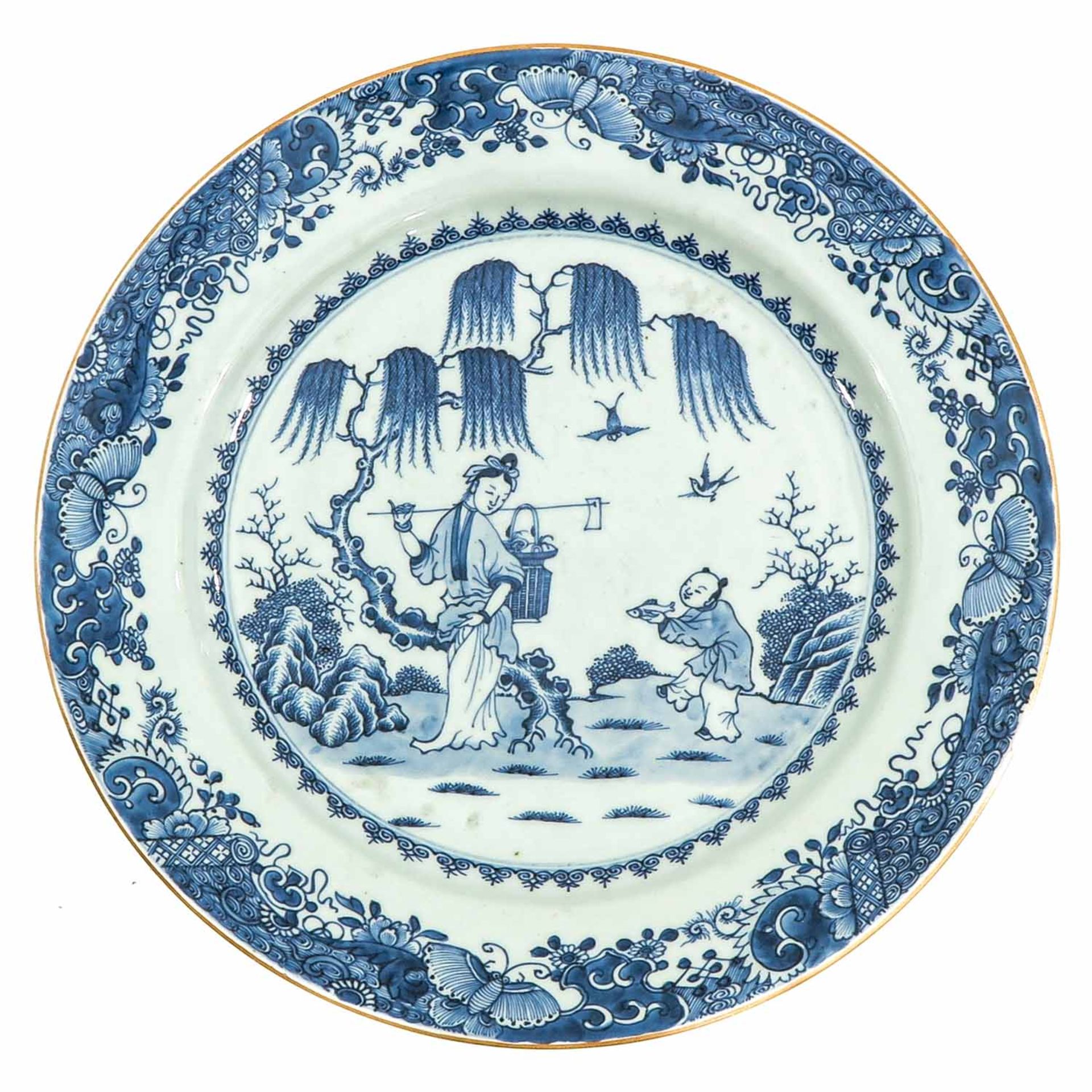 A Pair of Blue and White Plates - Image 5 of 9